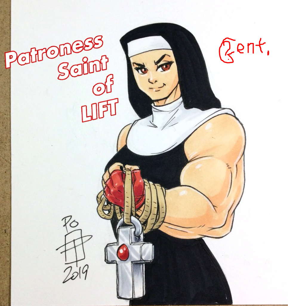 Flex that holy muscle.