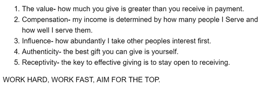 Be a Go Giver.