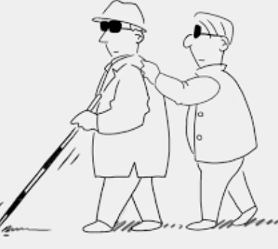 The blind leading the blind.